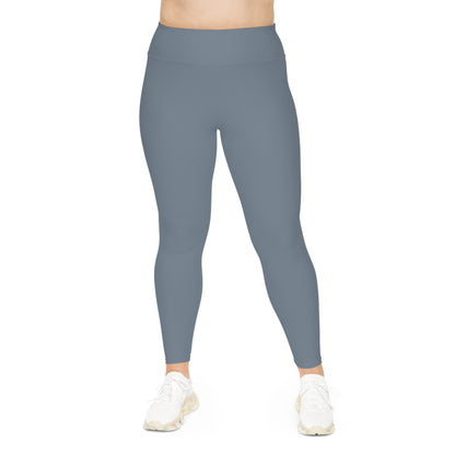 EssentialEase Plus Size Gray Leggings – Comfortable Fit, Everyday Style, Total Confidence