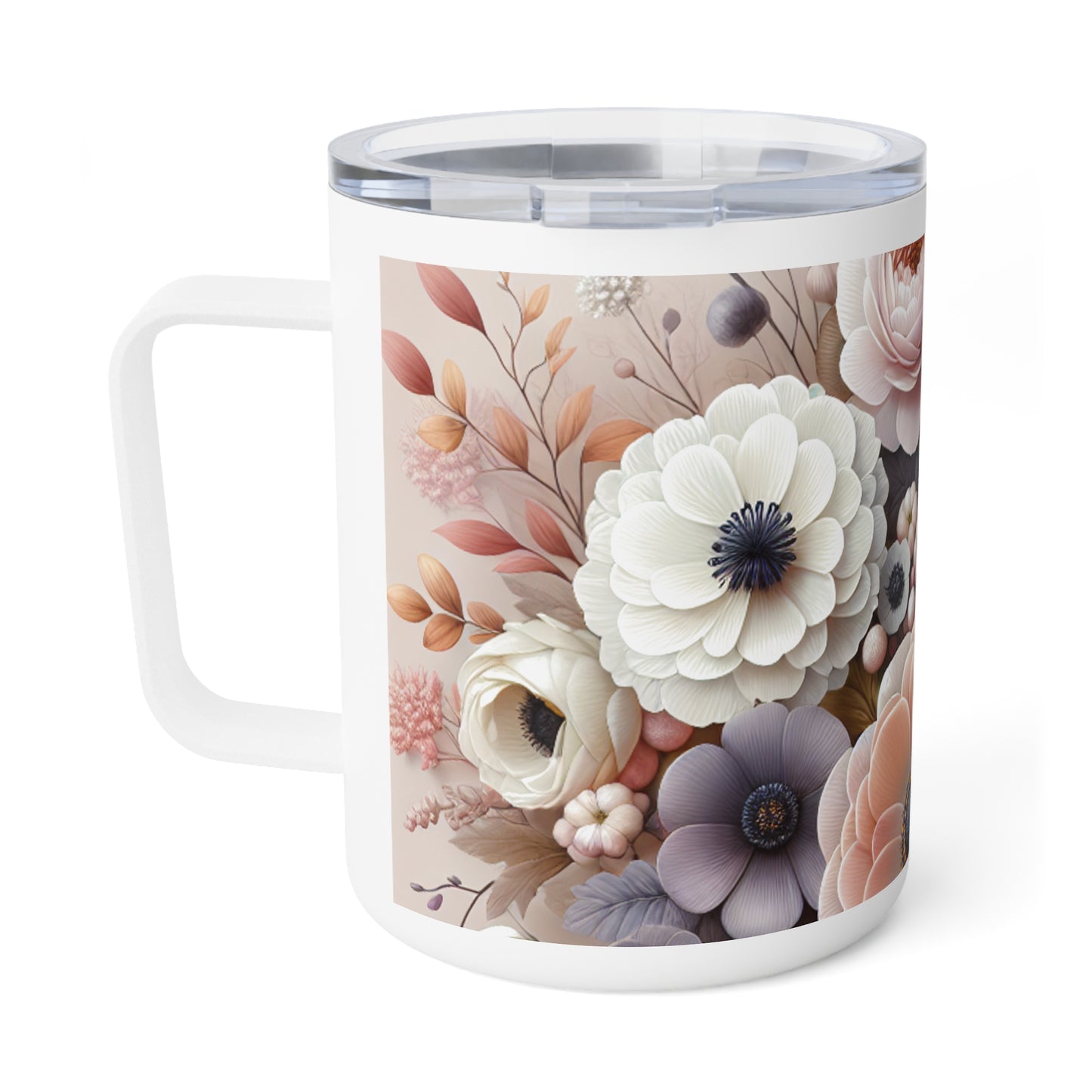 Floral Insulated Coffee Mug | 10oz | Perfect Gift for Coffee Lovers, Tea Enthusiasts, Flower Aficionados, Home Decor, Mother's Day, [...]