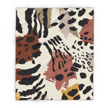 Cozy Arctic Fleece Blanket – Animal Print Throw for Stylish Comfort & Warmth