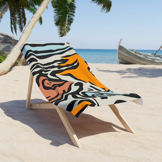 WaveMuse Custom Beach Towel | Luxe Summer Essential, One-Sided Print, Soft & Durable