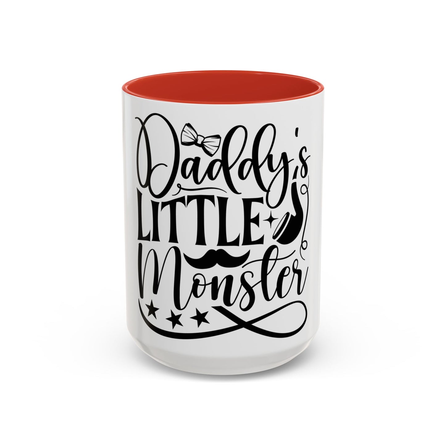 Daddy's Little Monster Coffee Mug | Funny Gift for Dads, Father’s Day Mug, Baby Shower Surprise, Family Drinkware
