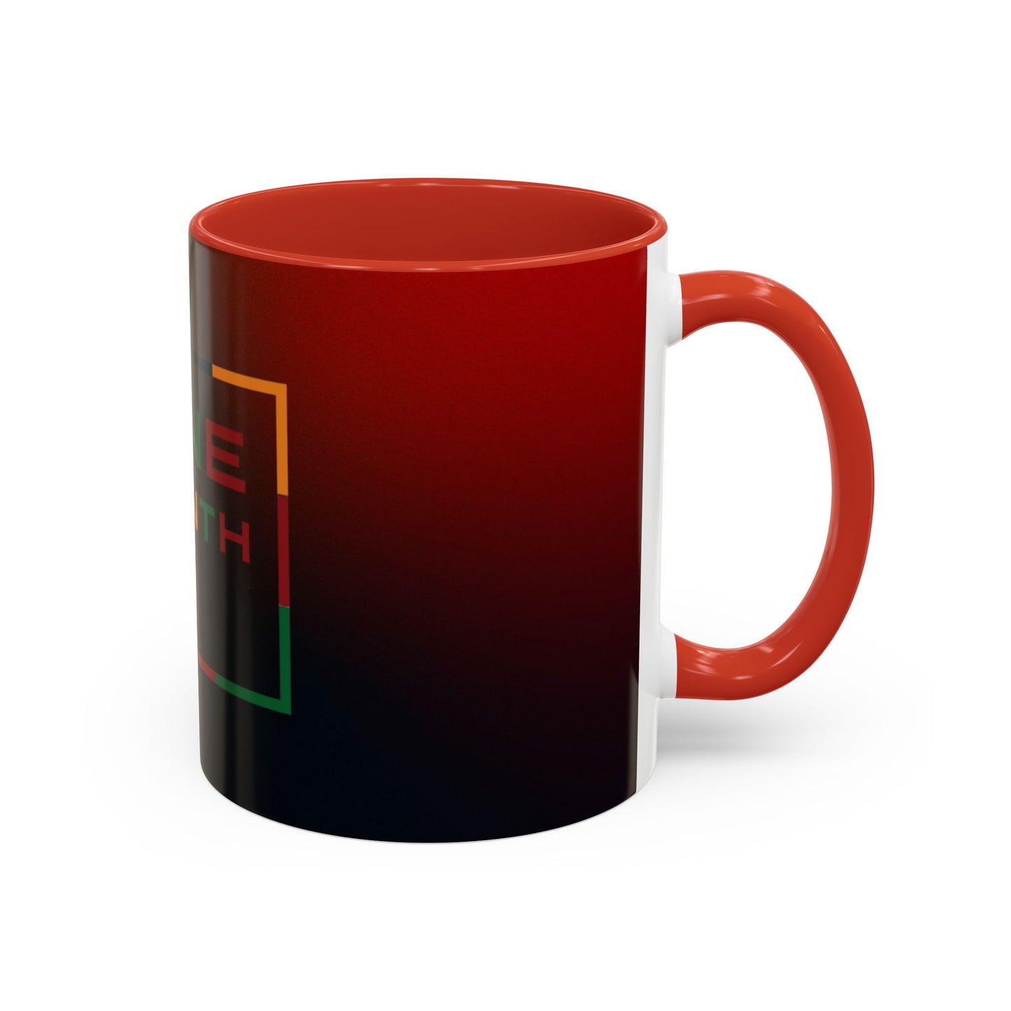Juneteenth Accent Coffee Mug - Celebrate Freedom, Gift for Black History Month, Unique Housewarming Gift, Colorful Mug for All Occasions