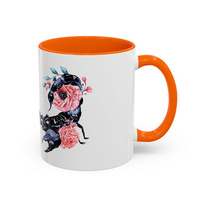 “Scorpio Bloom” Floral Accent Coffee Mug