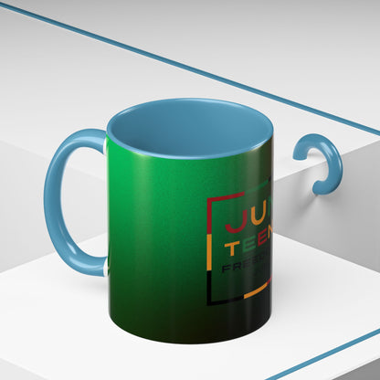 Juneteenth Accent Coffee Mug - Celebrate Freedom, Gift for Black History Month, Unique Housewarming Gift, Colorful Mug for All Occasions