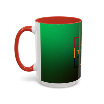 Juneteenth Accent Coffee Mug - Celebrate Freedom, Gift for Black History Month, Unique Housewarming Gift, Colorful Mug for All Occasions