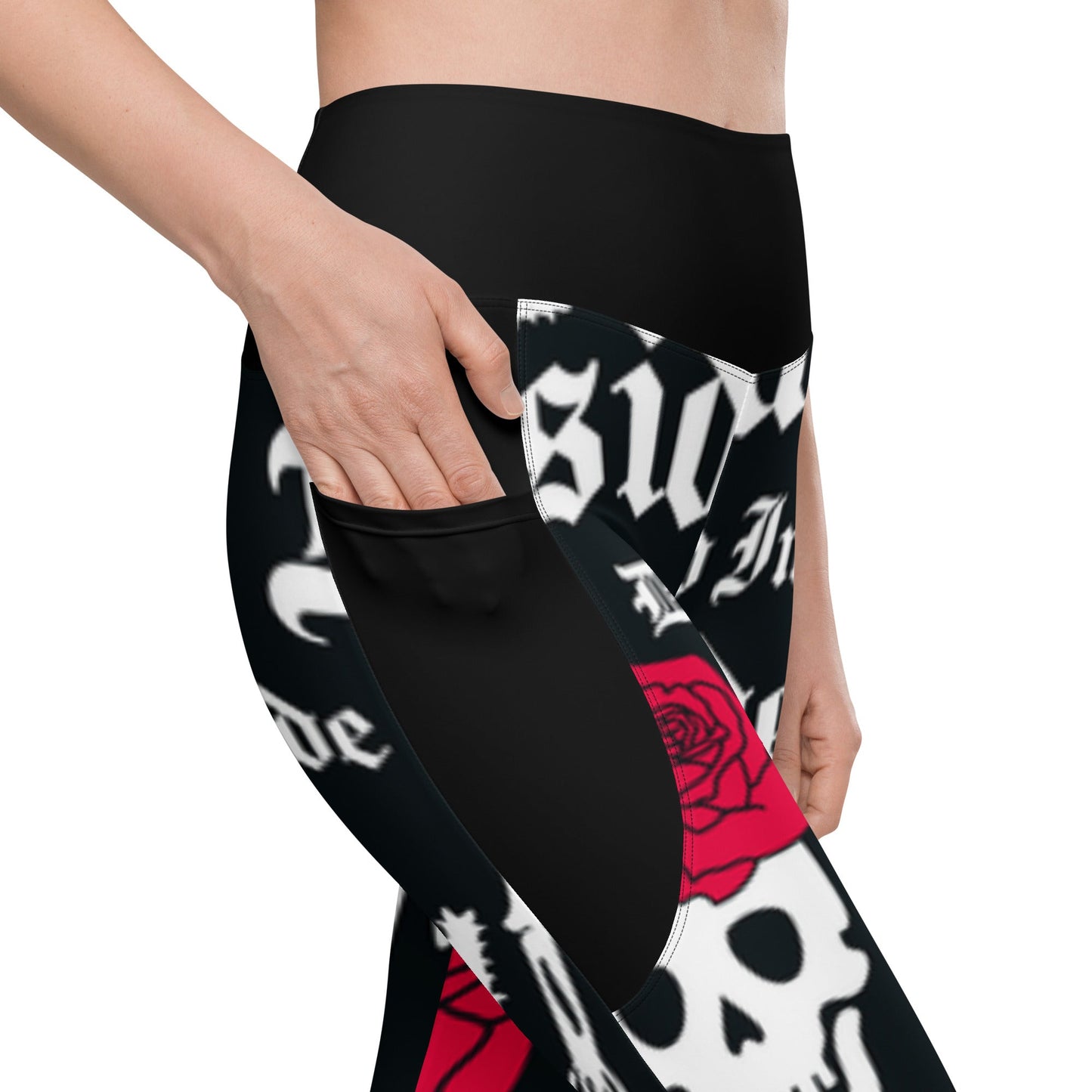 🖤 Dead Inside Crop Top + Dead Inside Leggings with Pockets Bundle